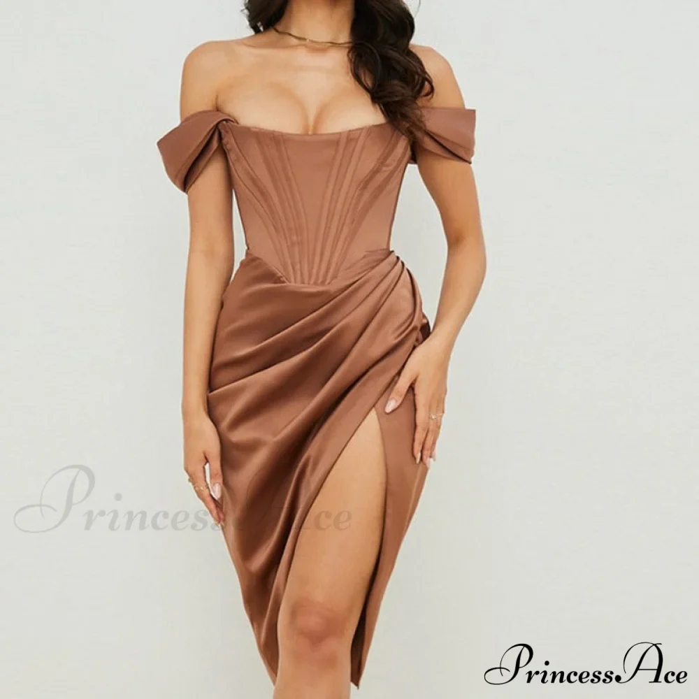 Party Midi Evening Bodycon Cb Women Celebrity Club Gown Gown of House Satin Dress