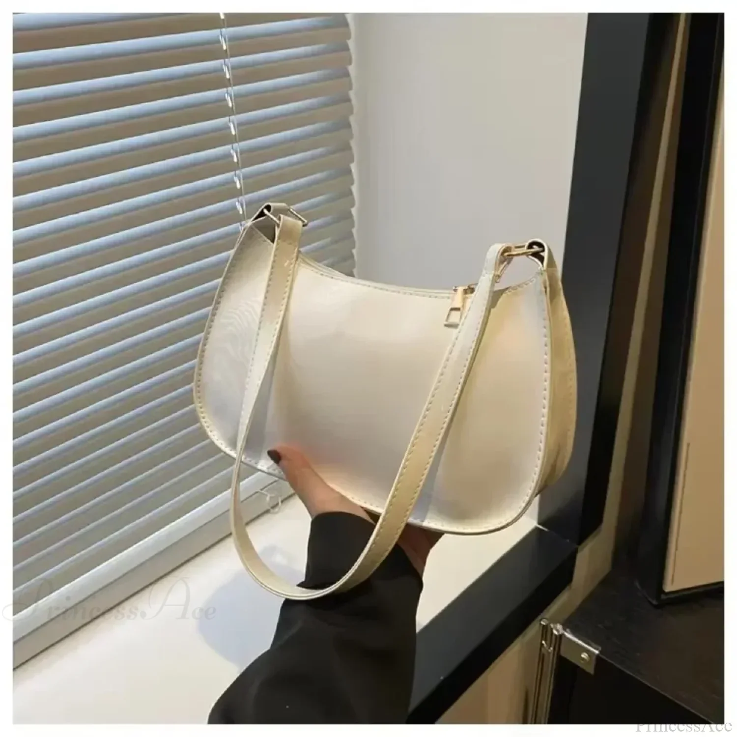 Patent Leather Versatile Fashion Shoulder Bag - Image 3