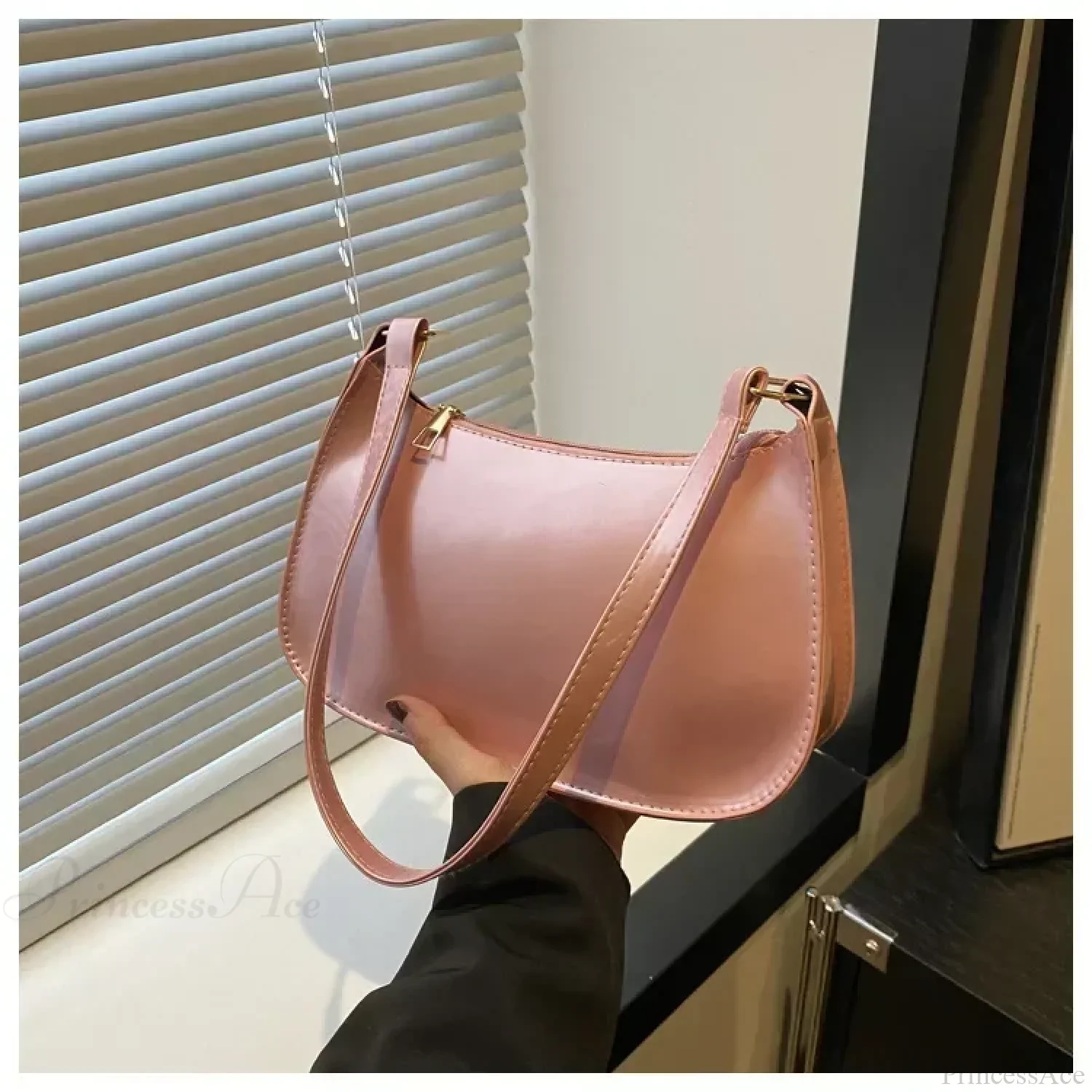 Patent Leather Versatile Fashion Shoulder Bag - Image 9