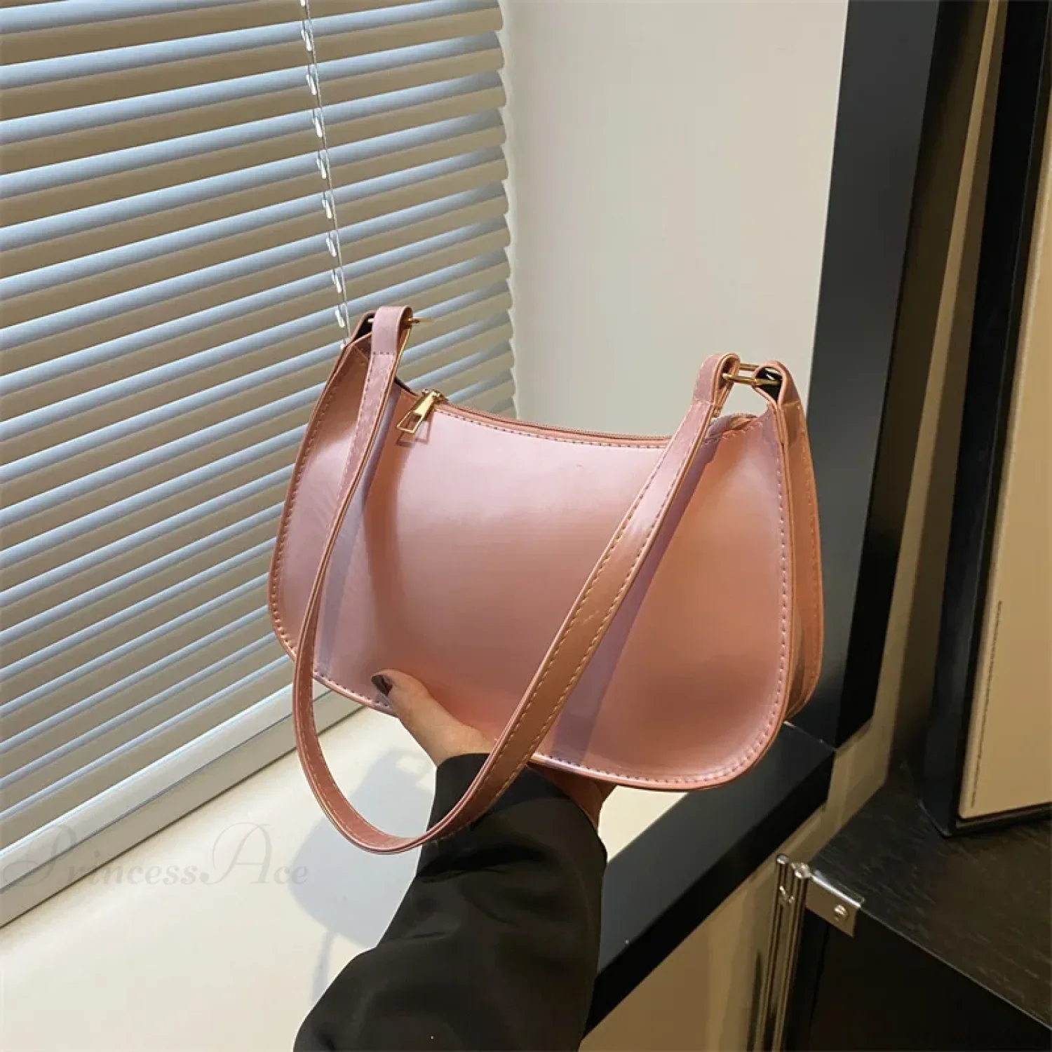 Patent Leather Versatile Fashion Shoulder Bag - Image 5