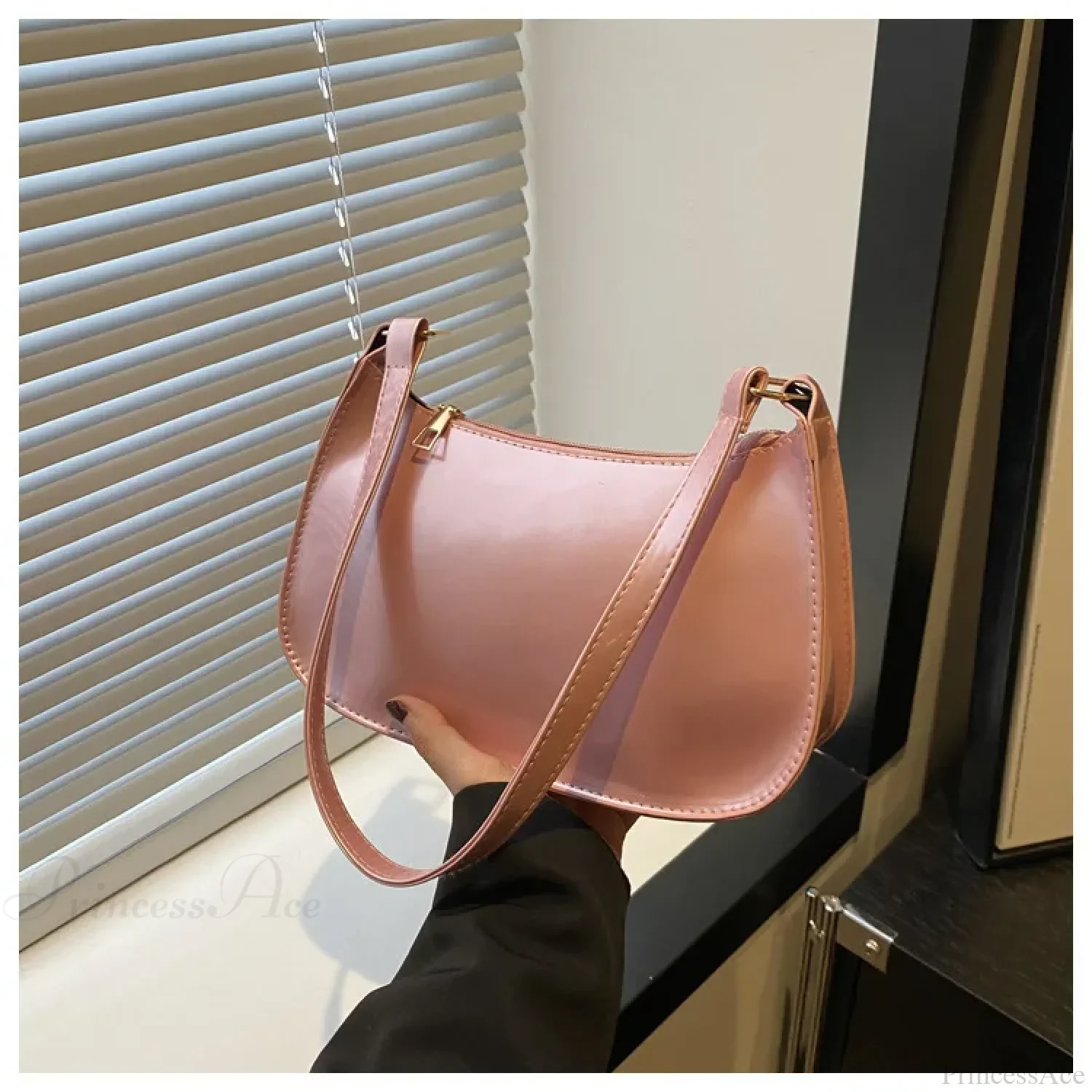 Patent Leather Versatile Fashion Shoulder Bag - Image 9