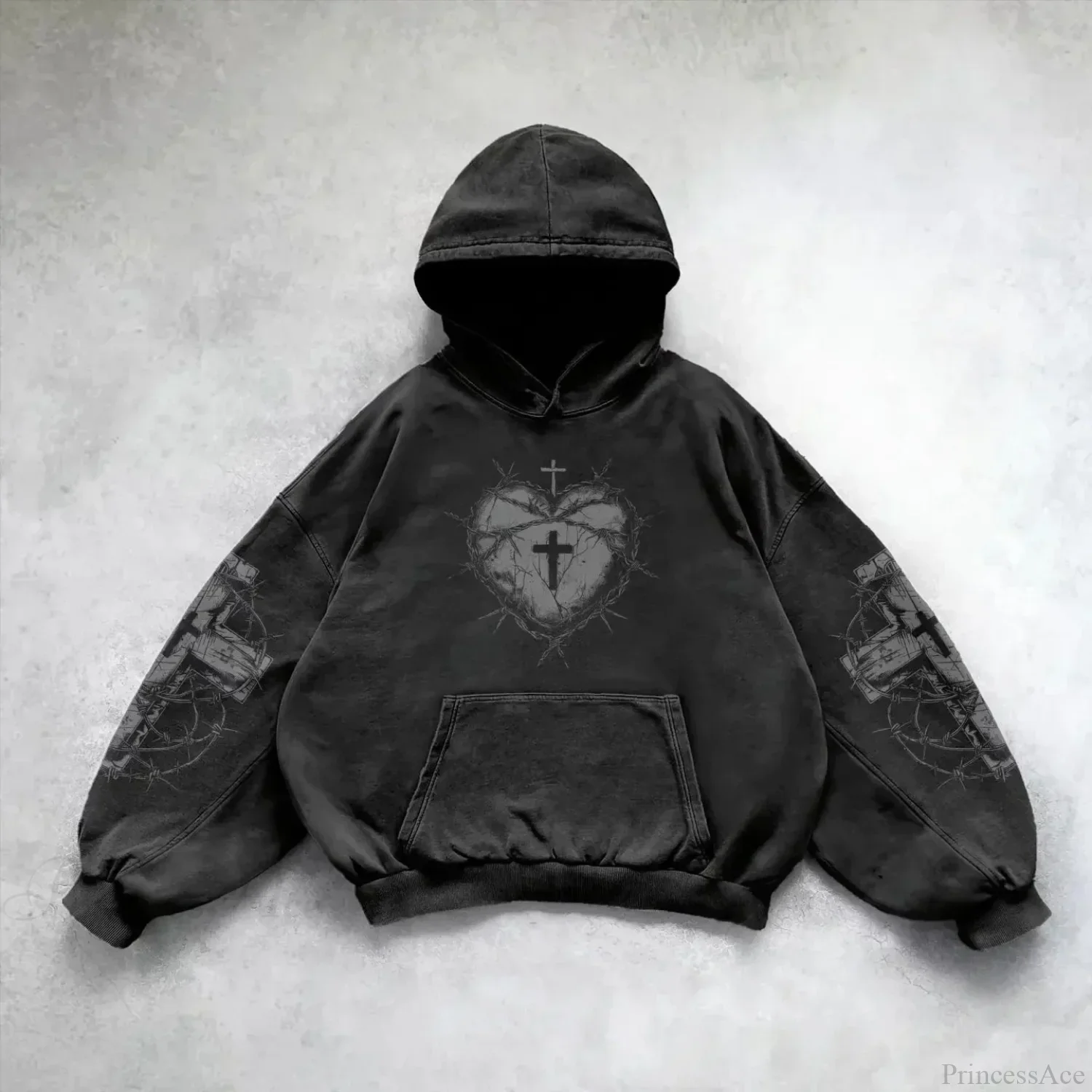 Pattern Printing Casual Hoodie - Image 3