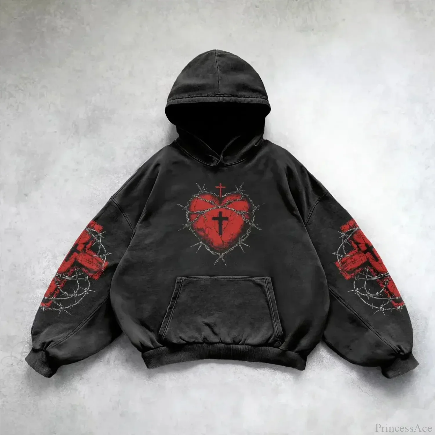 Pattern Printing Casual Hoodie - Image 4