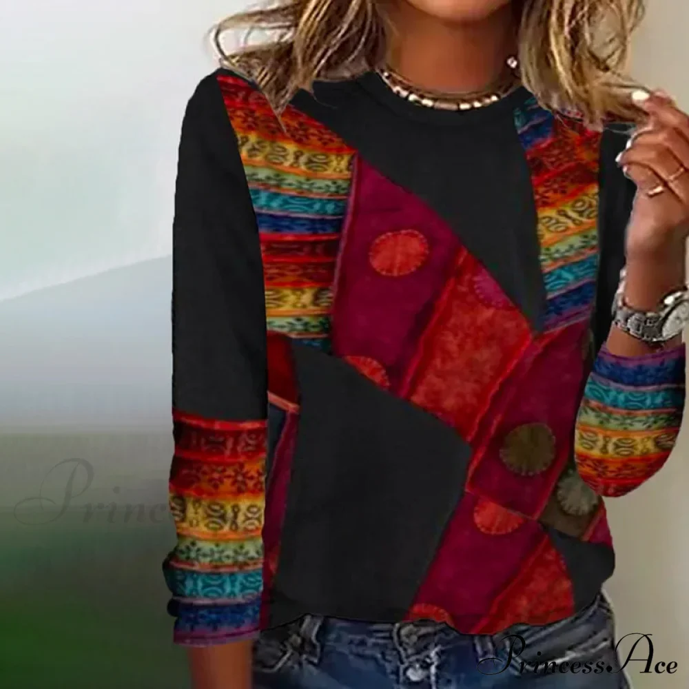 Patterned Bohemian Vintage T-Shirt
