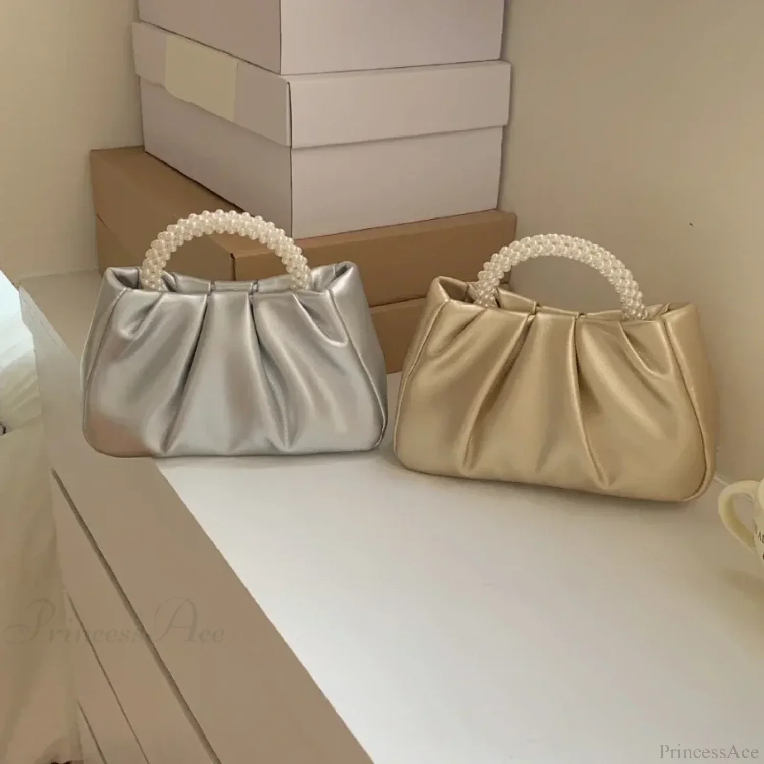 Pearl Handle Dinner Clutch Handbag - Image 2