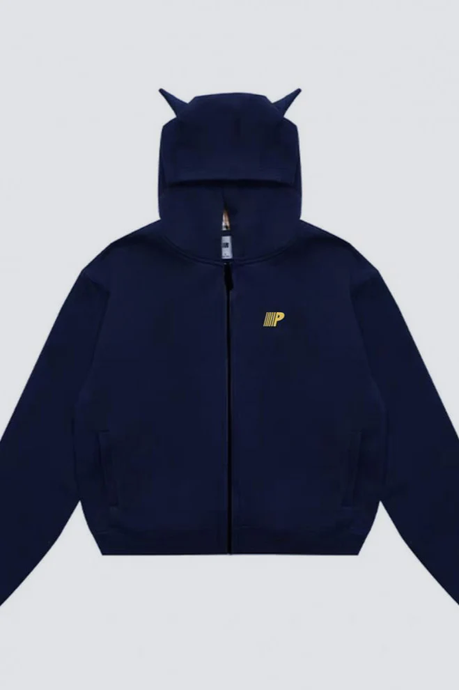 Plaid Color Block Zip Loose Hoodie - Image 5