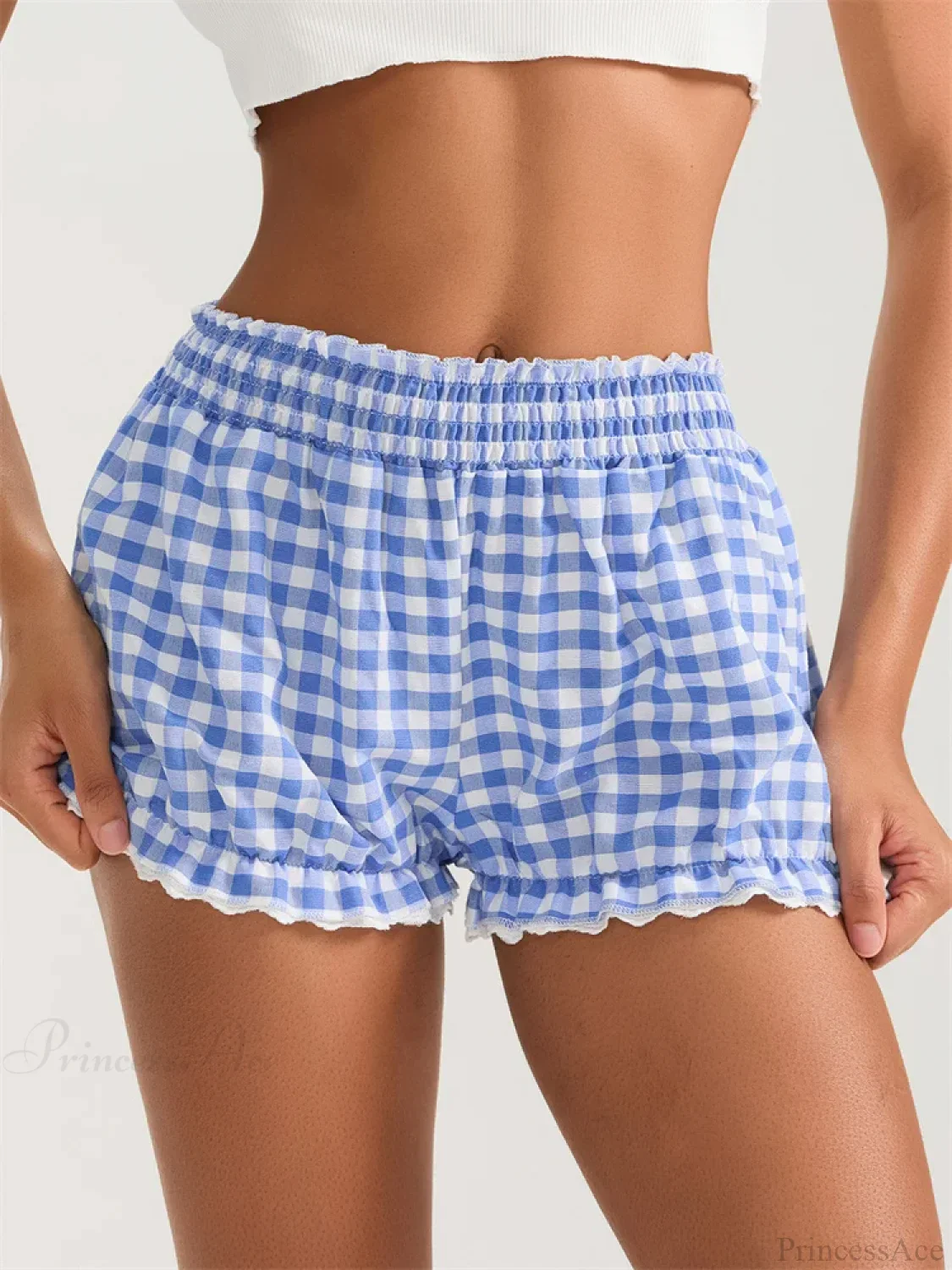Plaid Lace Ruffle Bloomer Short - Image 3