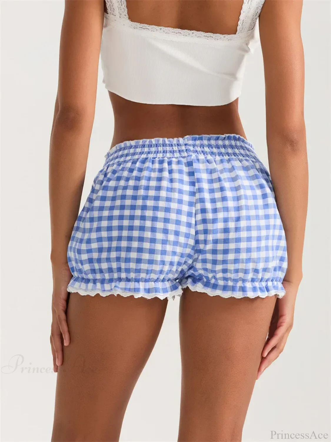 Plaid Lace Ruffle Bloomer Short - Image 4