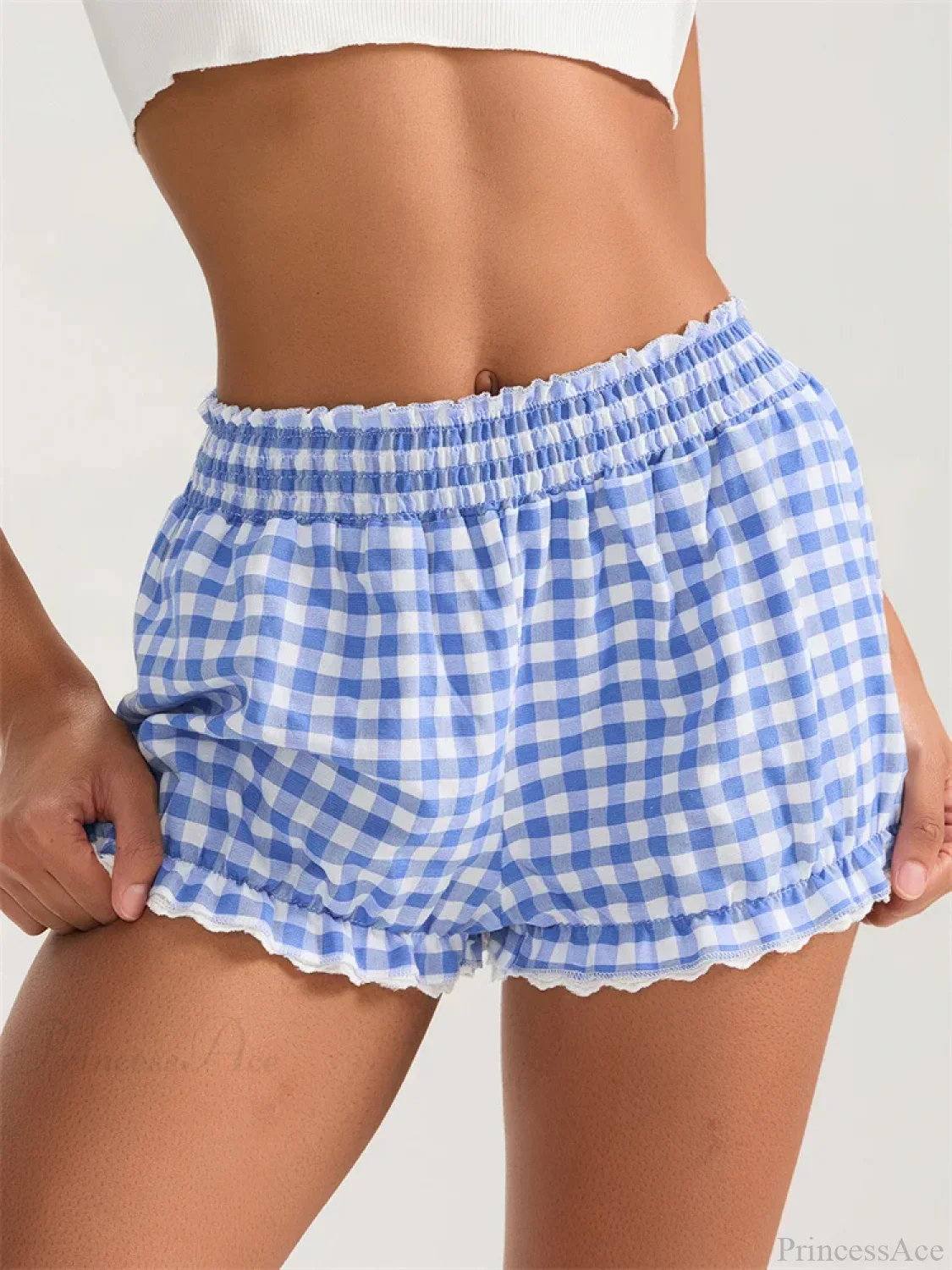 Plaid Lace Ruffle Bloomer Short - Image 5