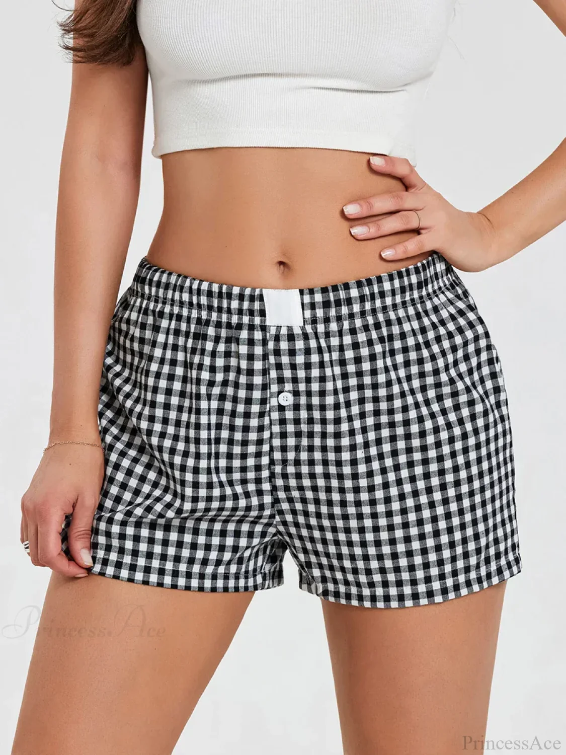 Plaid Loose Lounge Short - Image 6
