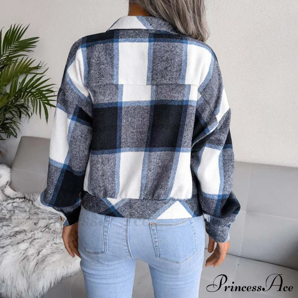 Plaid Retro Coat - Image 26