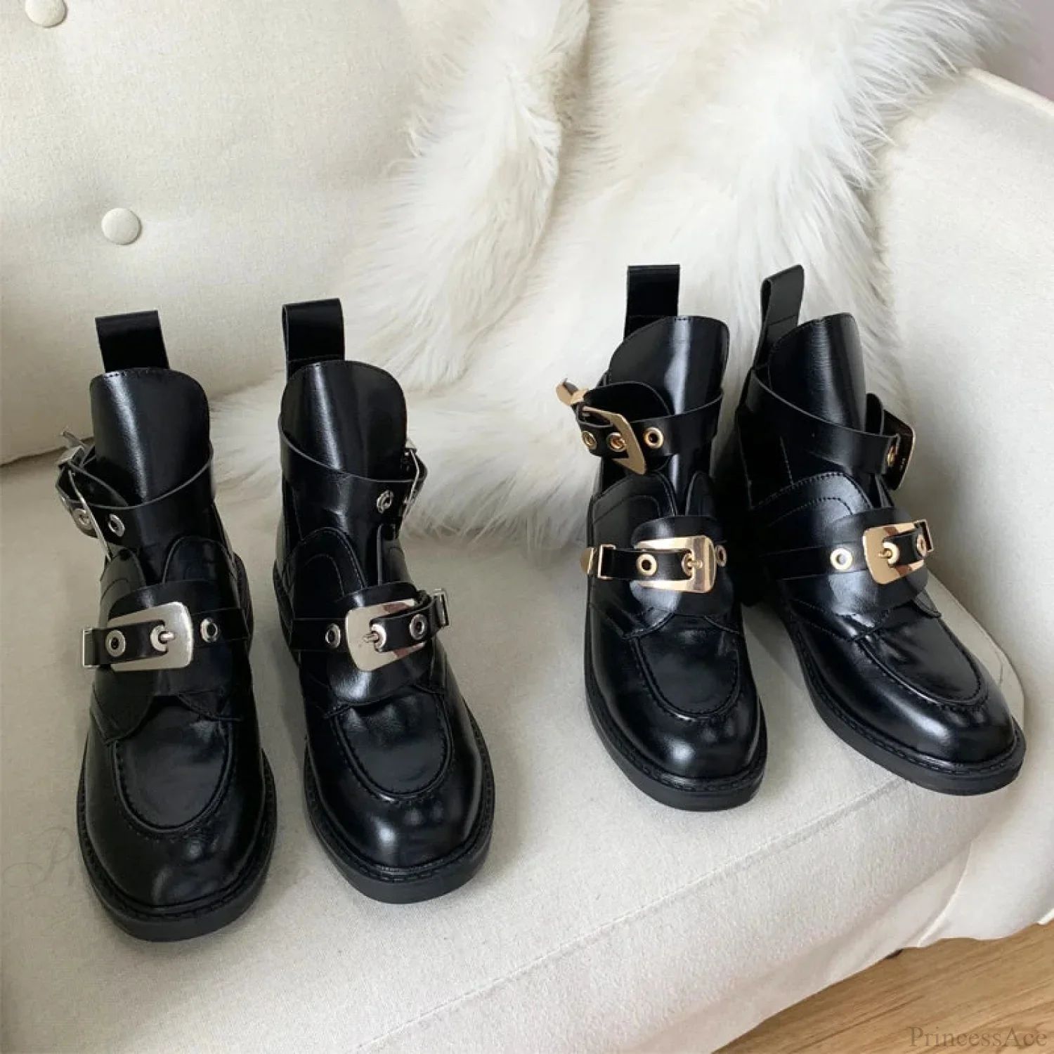 Platform British Style Retro Chelsea Gothic Boot - Image 4