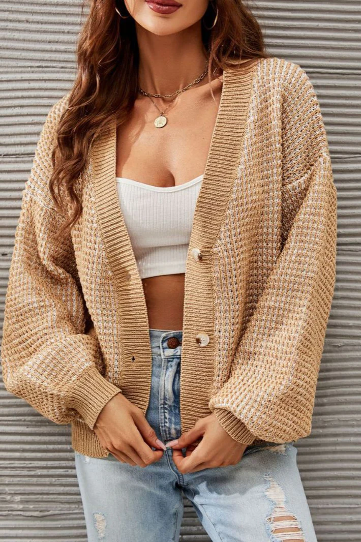 Plus Size Hollow Knit Cardigan - Image 2