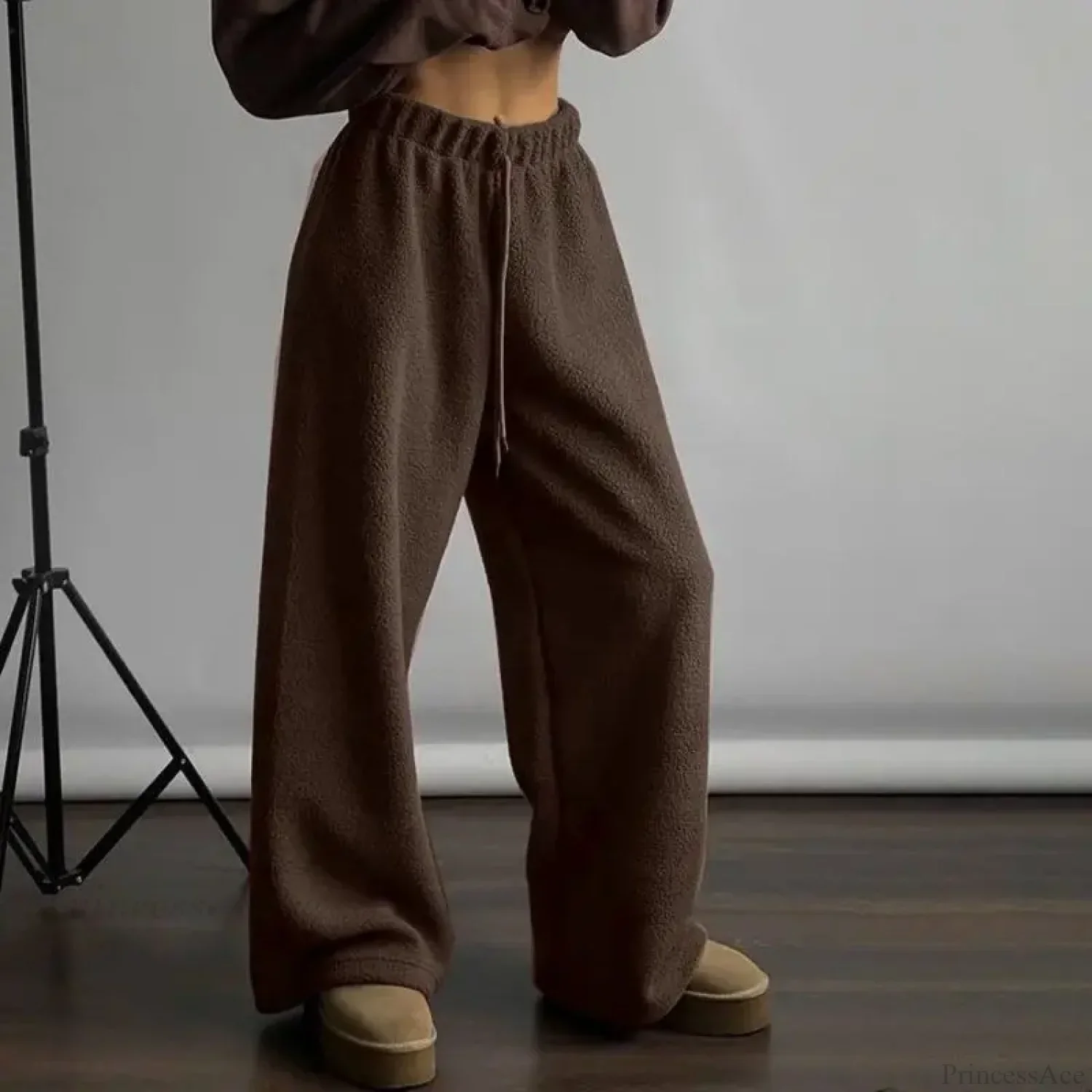 Polar Fleece Basic Vintage Women Pants - Image 5