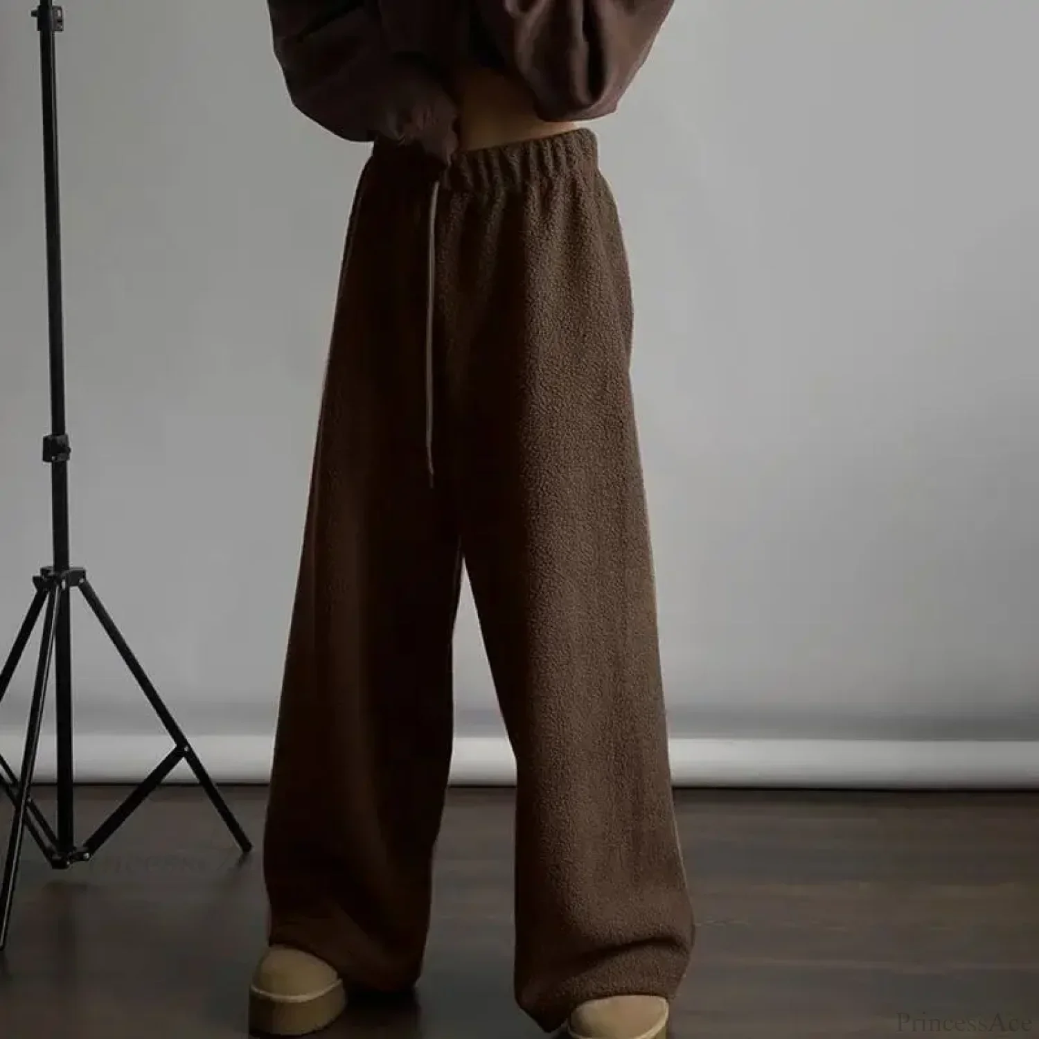 Polar Fleece Basic Vintage Women Pants - Image 6