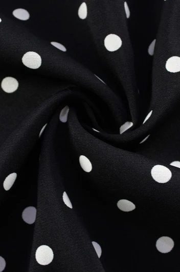 Polka Dot Print Strapless Backless Bodycon Maxi Dress - Image 4