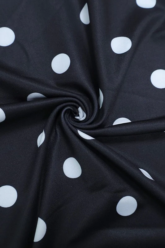 Polka Dot Strapless Crop Two Pieces Set - Image 4