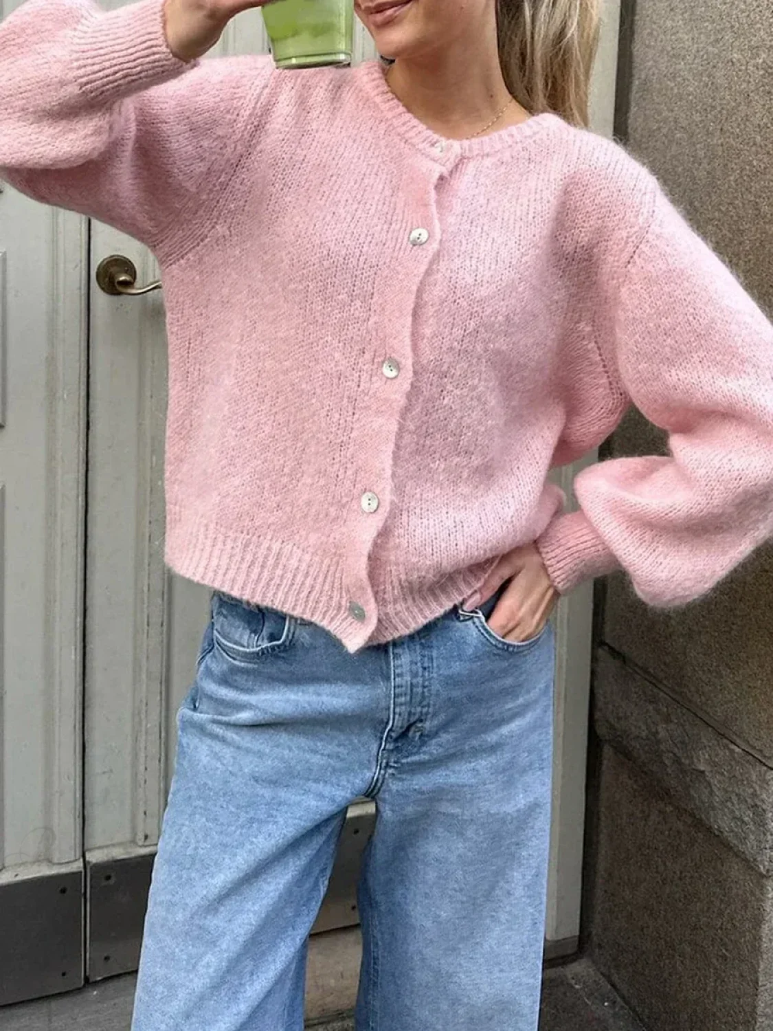 Y2K Knit Casual Cardigan Jacket - Image 7