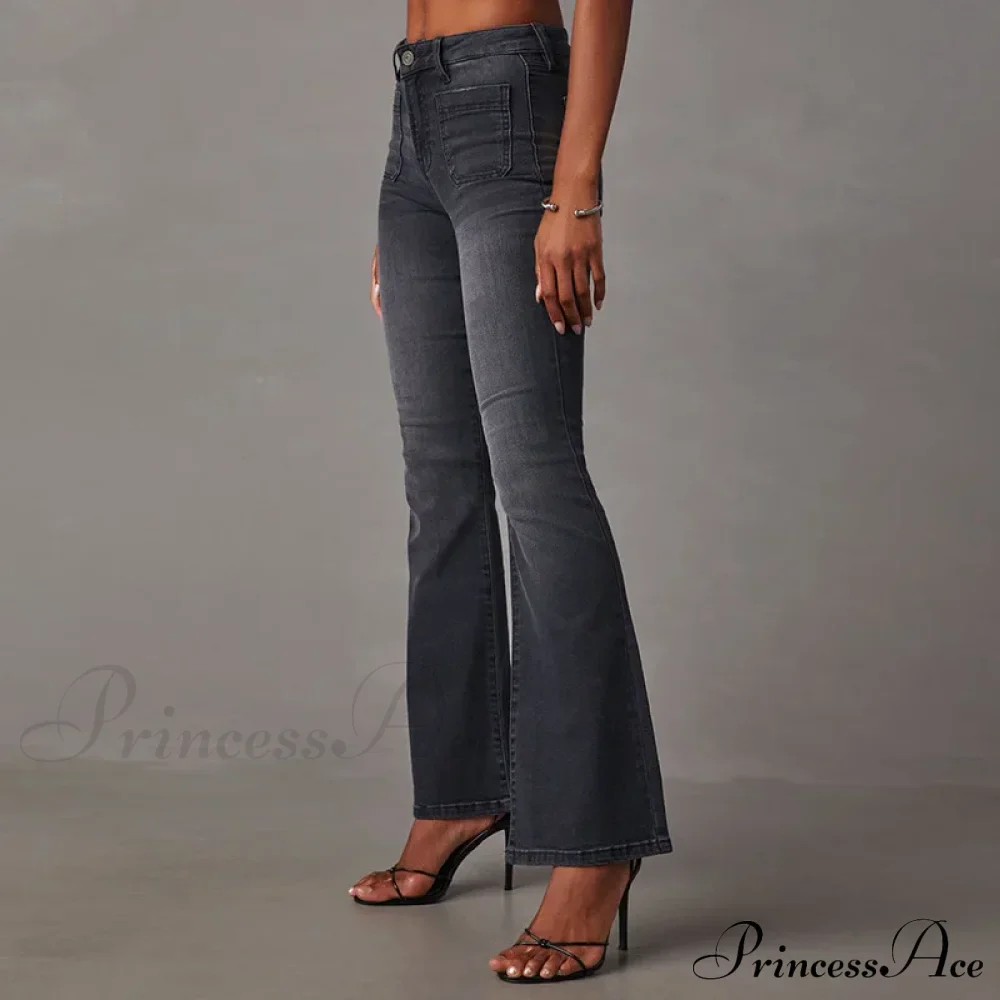 High Stretch Flare Women Boot Cut Fashion Slim Denim Flare Pants Autumn Winter Casual Ladies Trousers S-2XL Jean - Image 2