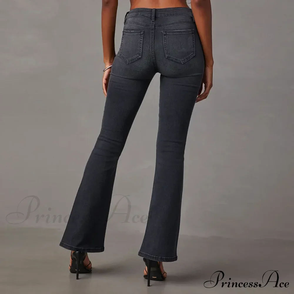 High Stretch Flare Women Boot Cut Fashion Slim Denim Flare Pants Autumn Winter Casual Ladies Trousers S-2XL Jean - Image 3