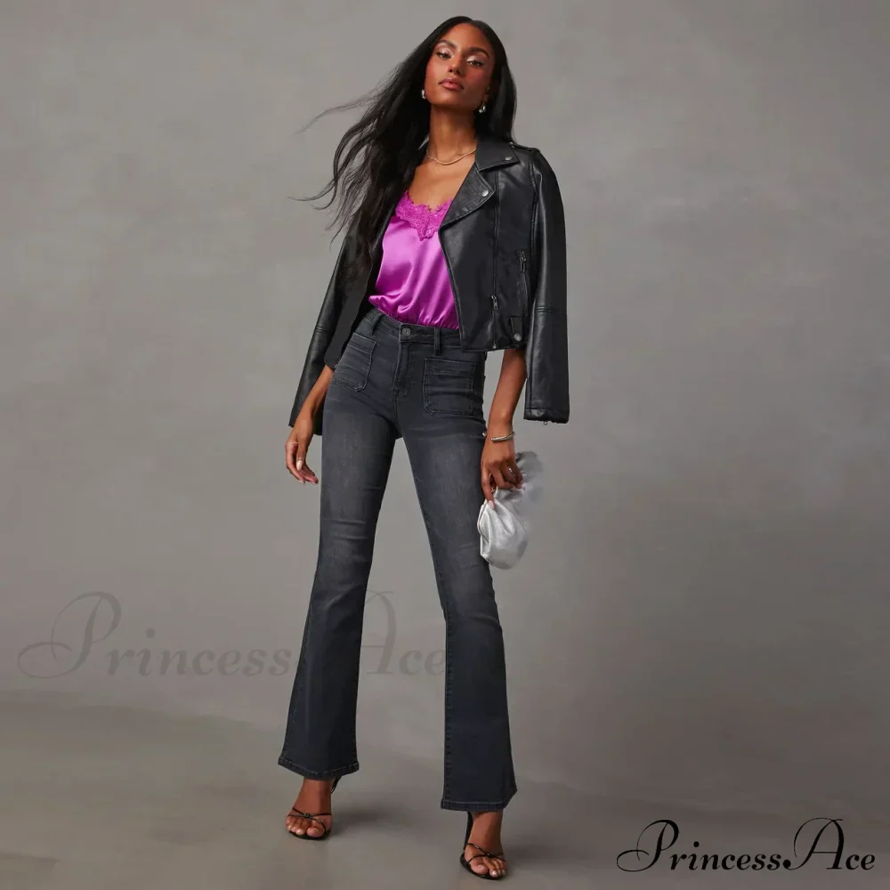 High Stretch Flare Women Boot Cut Fashion Slim Denim Flare Pants Autumn Winter Casual Ladies Trousers S-2XL Jean - Image 4
