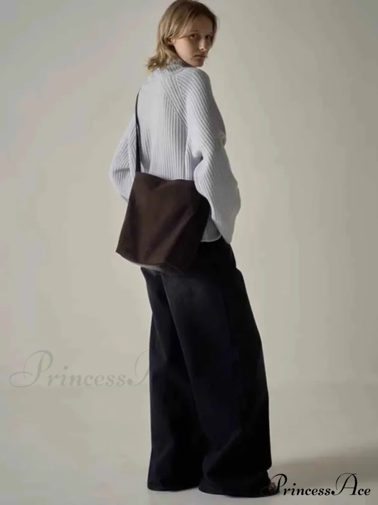 Spring Fall New High-waisted Wide-leg High Quality Long Baggy Y2K Jean - Image 5