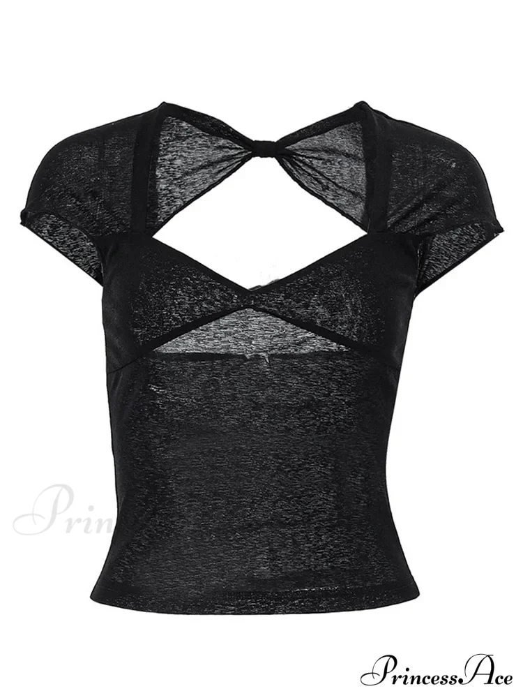 Square Collar Backless Elegant Skinny Streetwear Crop Top - Image 6
