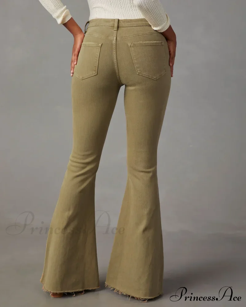 Fashion Flare Women Streetwear 90s Vintage Wide Leg Denim Pantalones Mujer Pantalon Femme Camel Clothes Jean - Image 4