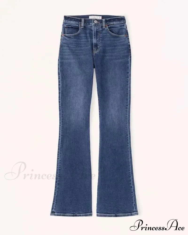 Stretch High Waist Slimming Skinny Flare Women's Casual Fashion Slim fit Small Summer New Jean - Image 3