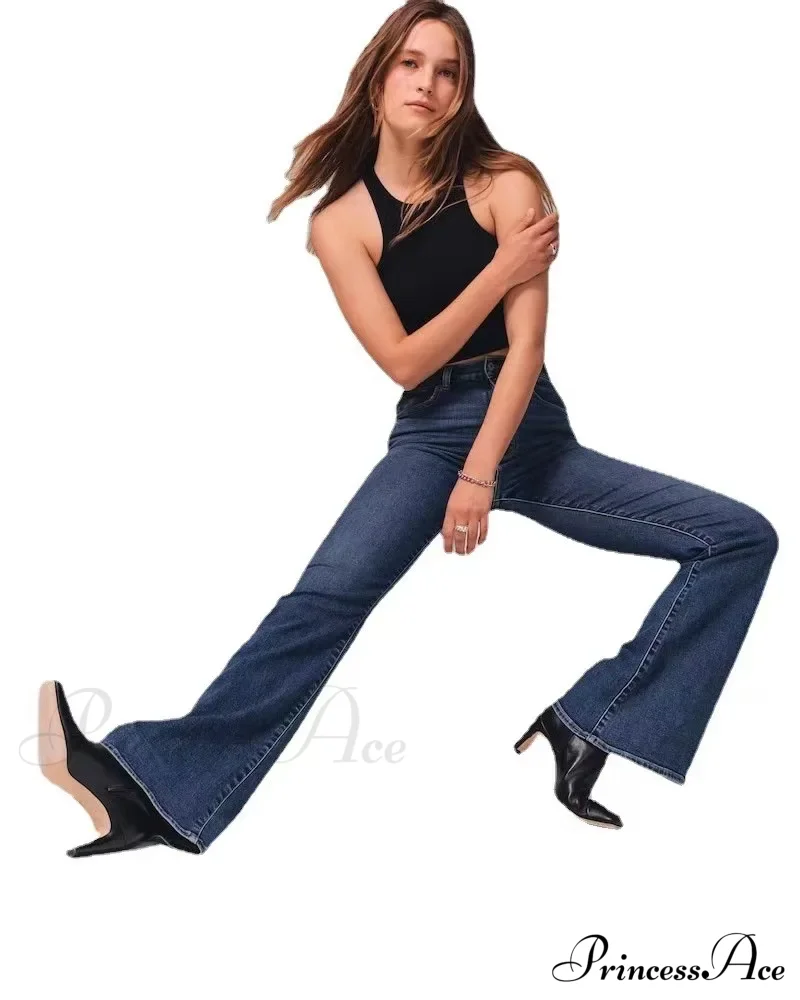 Stretch High Waist Slimming Skinny Flare Women's Casual Fashion Slim fit Small Summer New Jean - Image 4