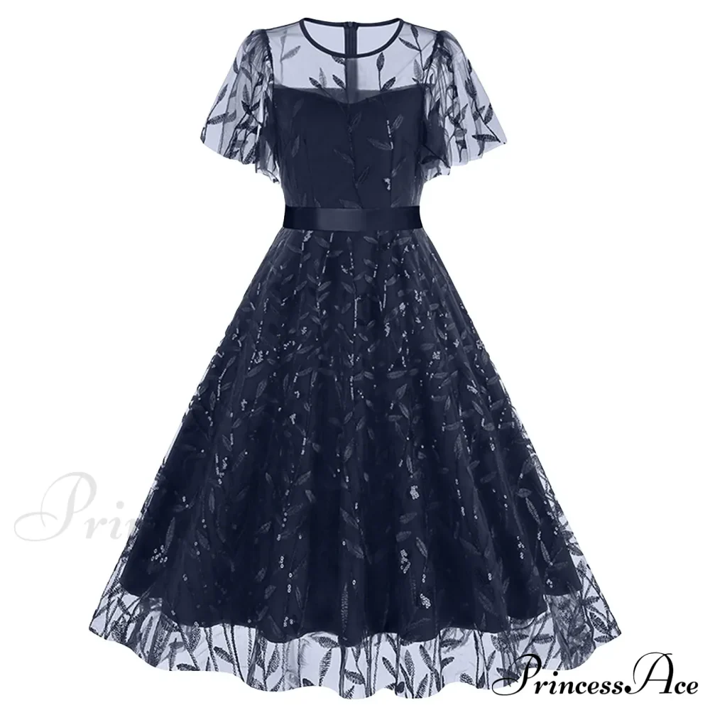Luxury Deep V-Neck High-Waisted Lace-Up Formal Cocktail Evening Dress - Image 4