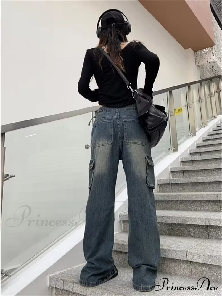 Summer Thin Style New High Waisted Skinny Horseshoe Small Flared Straight Leg Jean - Image 3