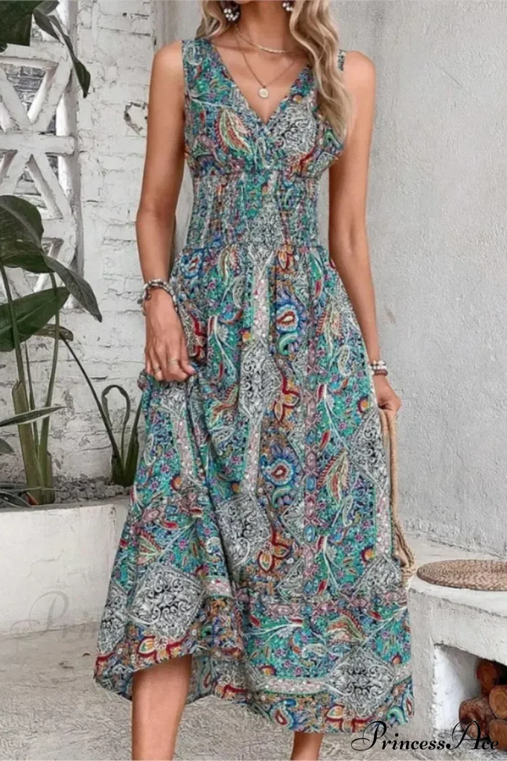 Casual Holiday Female Fashion Summer Boho Dress - Image 2