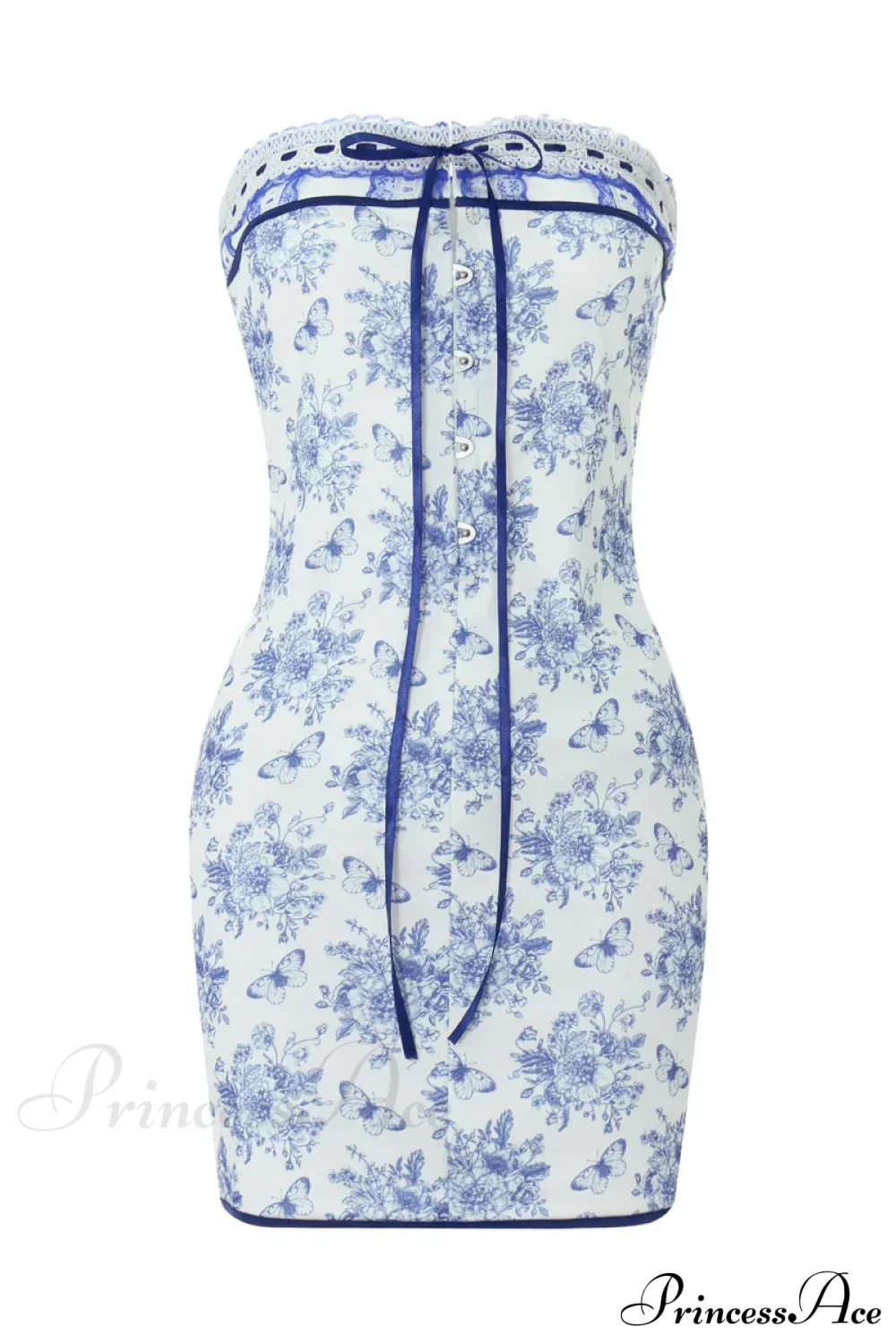Off Shoulder Floral Print Lace-Up Boho Dress - Image 5