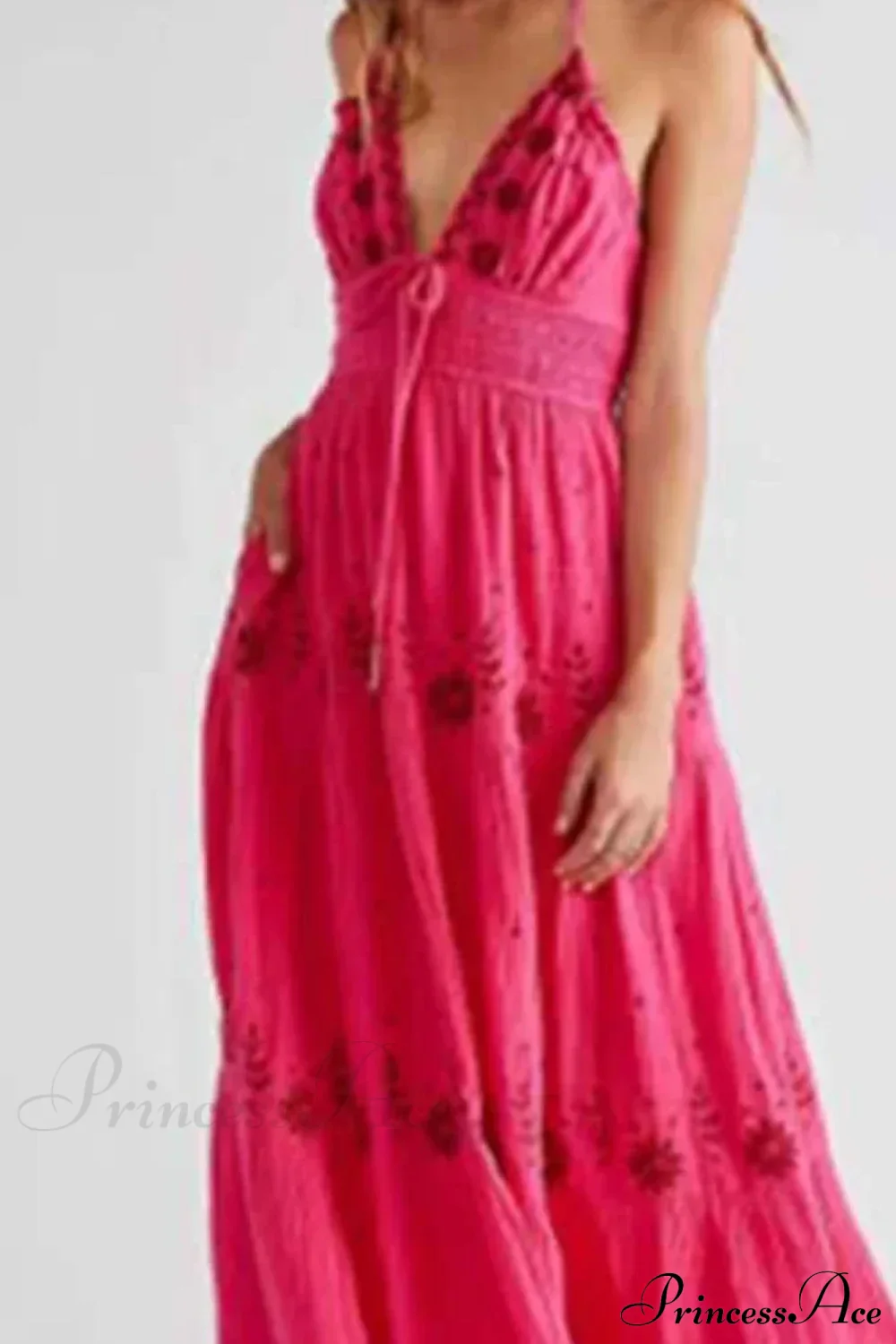 Bohemian Flower Beach Holiday Boho Dress - Image 6