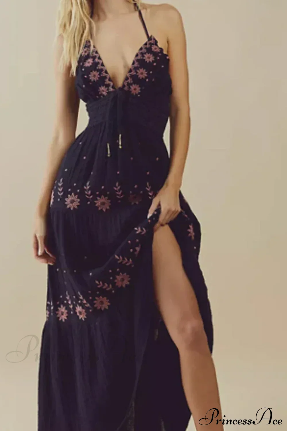 Bohemian Flower Beach Holiday Boho Dress - Image 7
