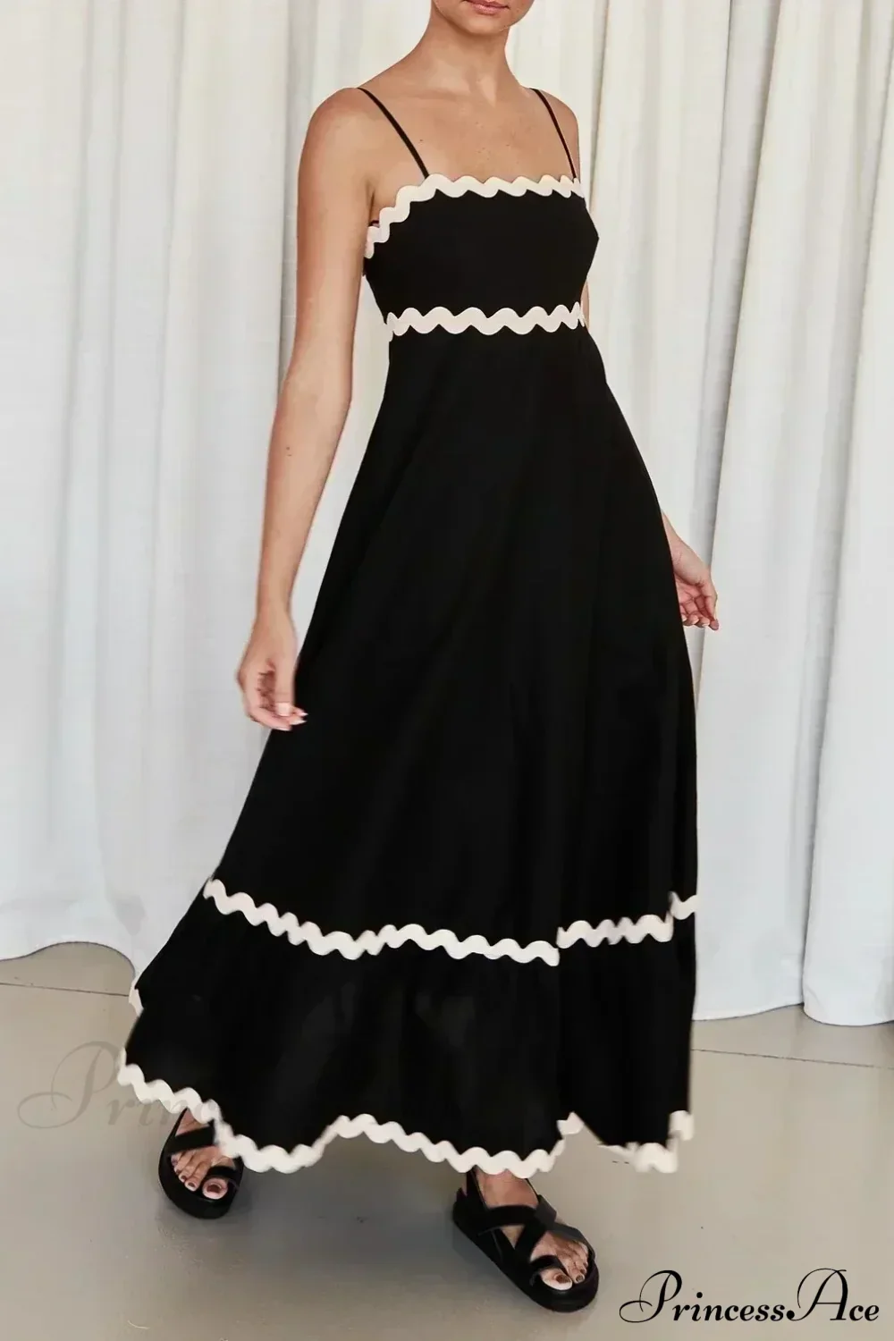 New Fashion Sexy Strapless Strap Women Long Boho Dress - Image 4