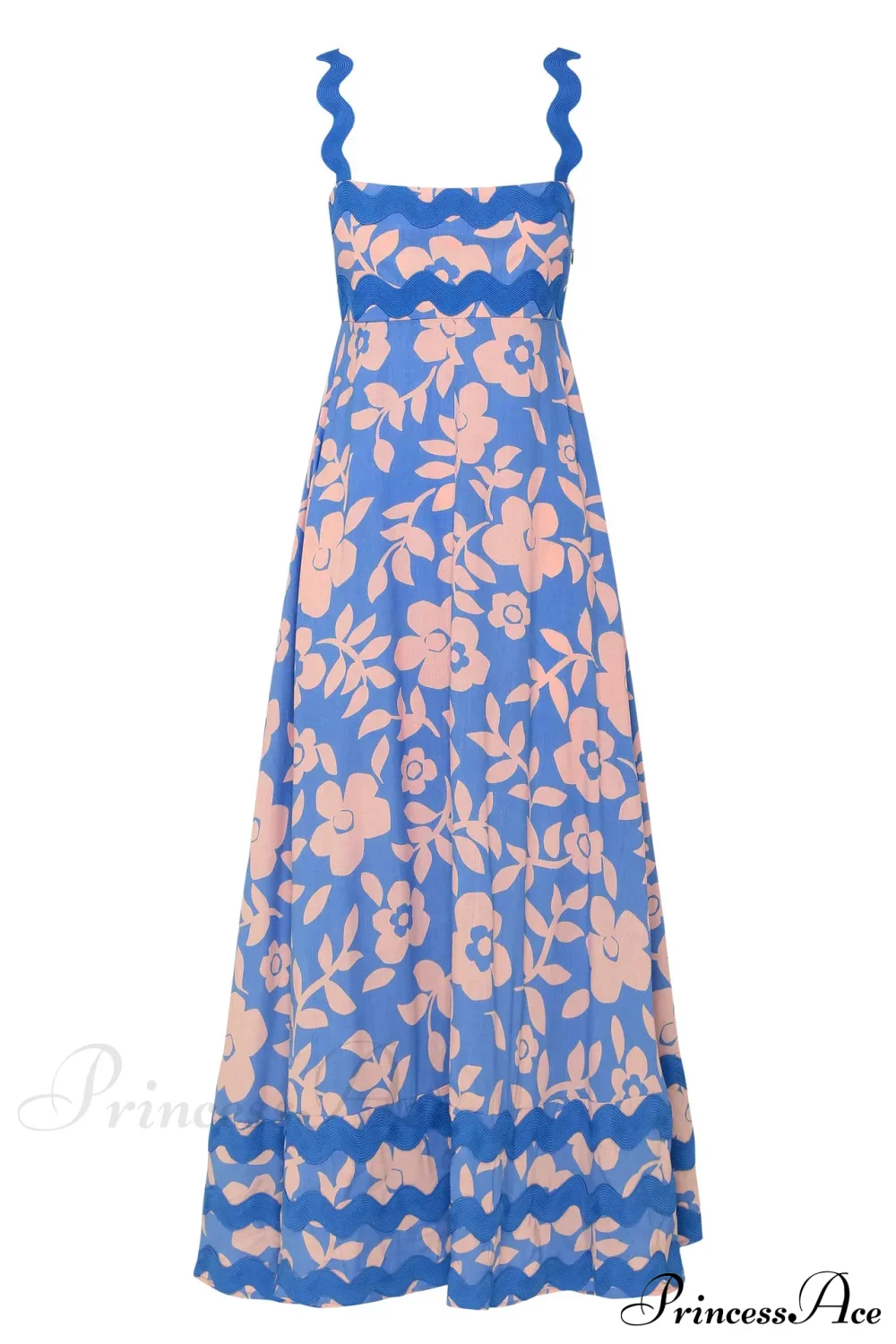 Bohemian Summer Printed A-Line Sexy Backless Spaghetti Strap Boho Dress - Image 7