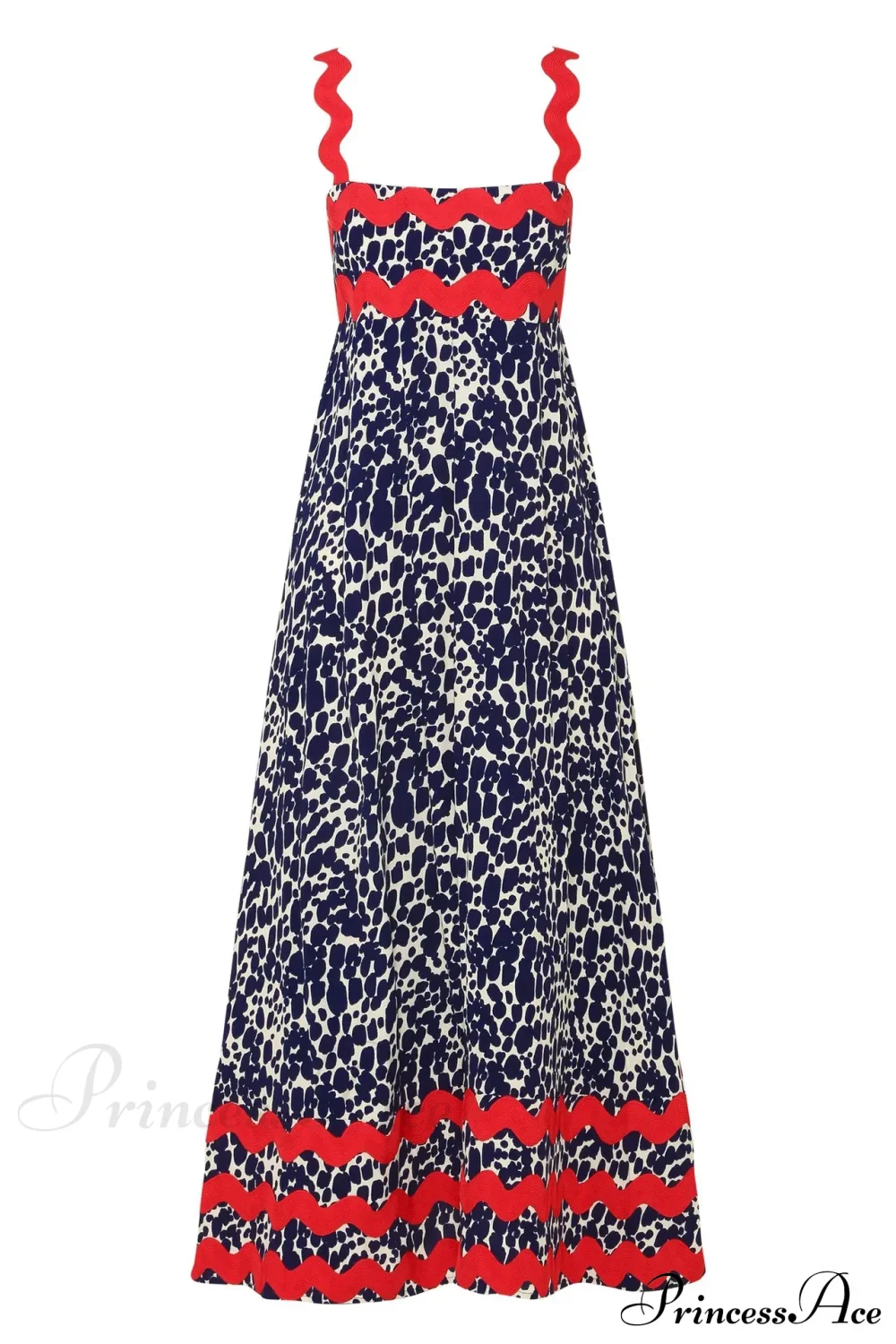 Bohemian Summer Printed A-Line Sexy Backless Spaghetti Strap Boho Dress - Image 8