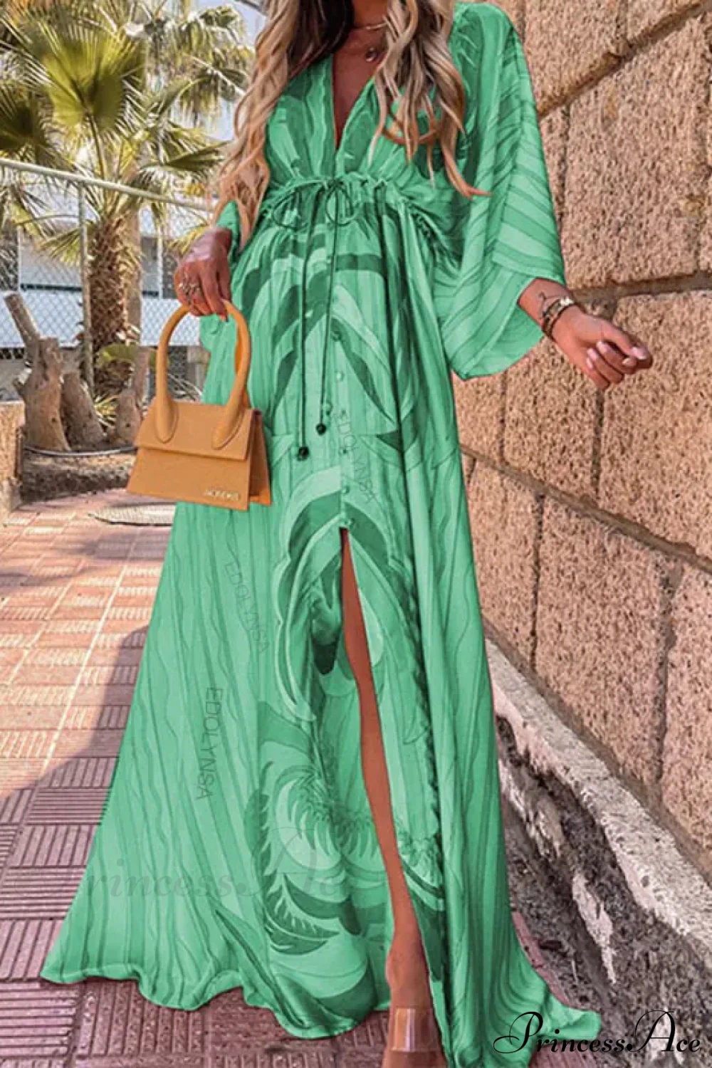 Summer Elegant Gorgeous Printing Long Party Boho Dress - Image 12