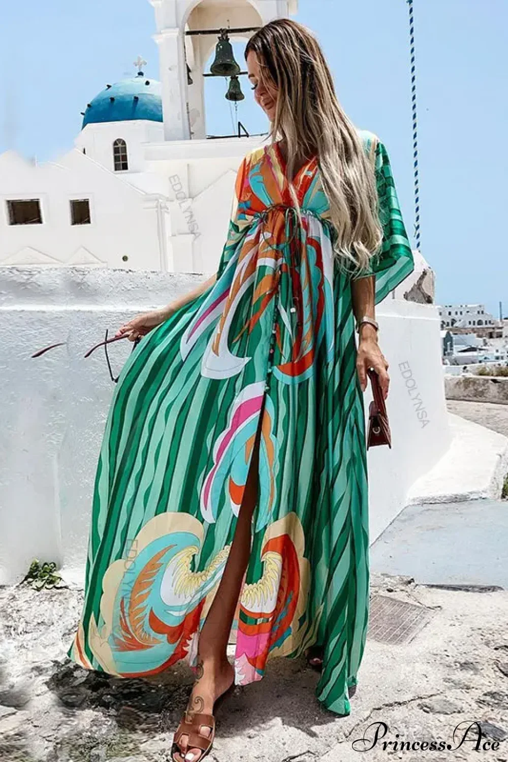 Summer Elegant Gorgeous Printing Long Party Boho Dress - Image 4