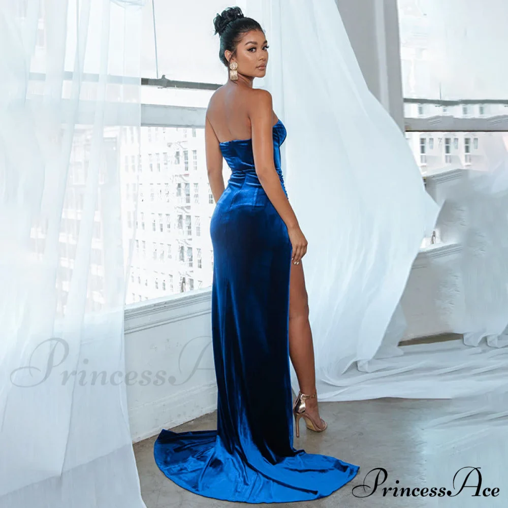 Fashion Solid Party Club Formal Long Maxi Dresses - Image 2