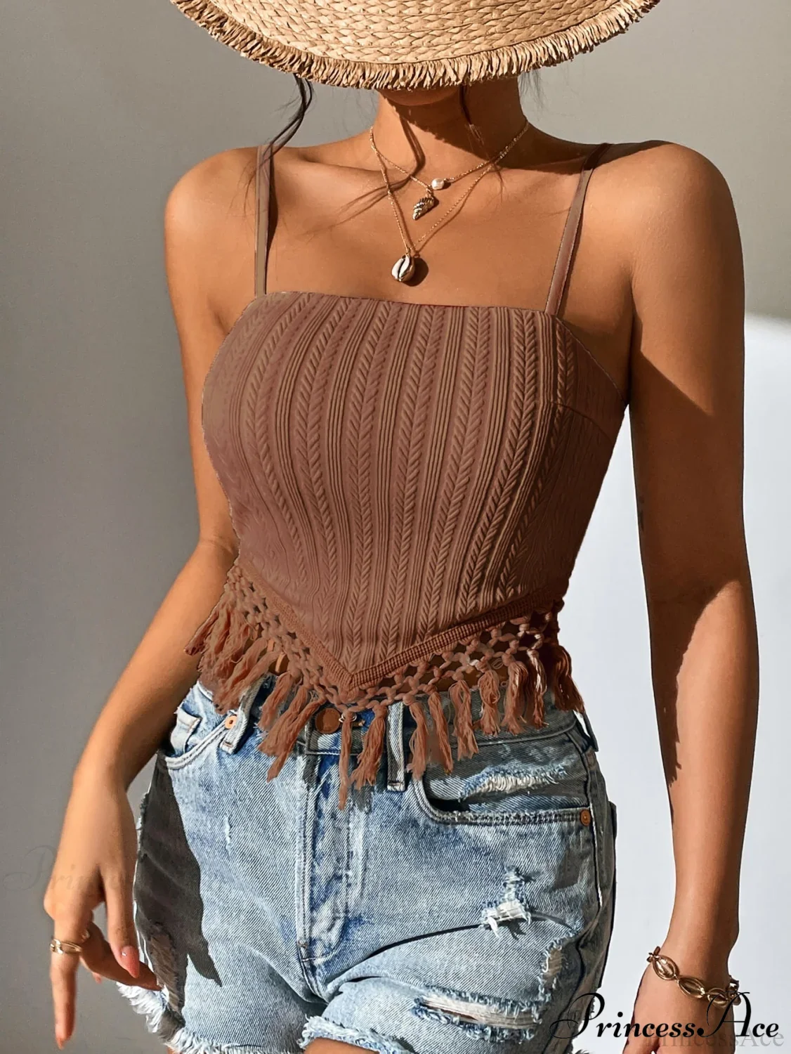 Fringe Trim Cami Top - Image 9