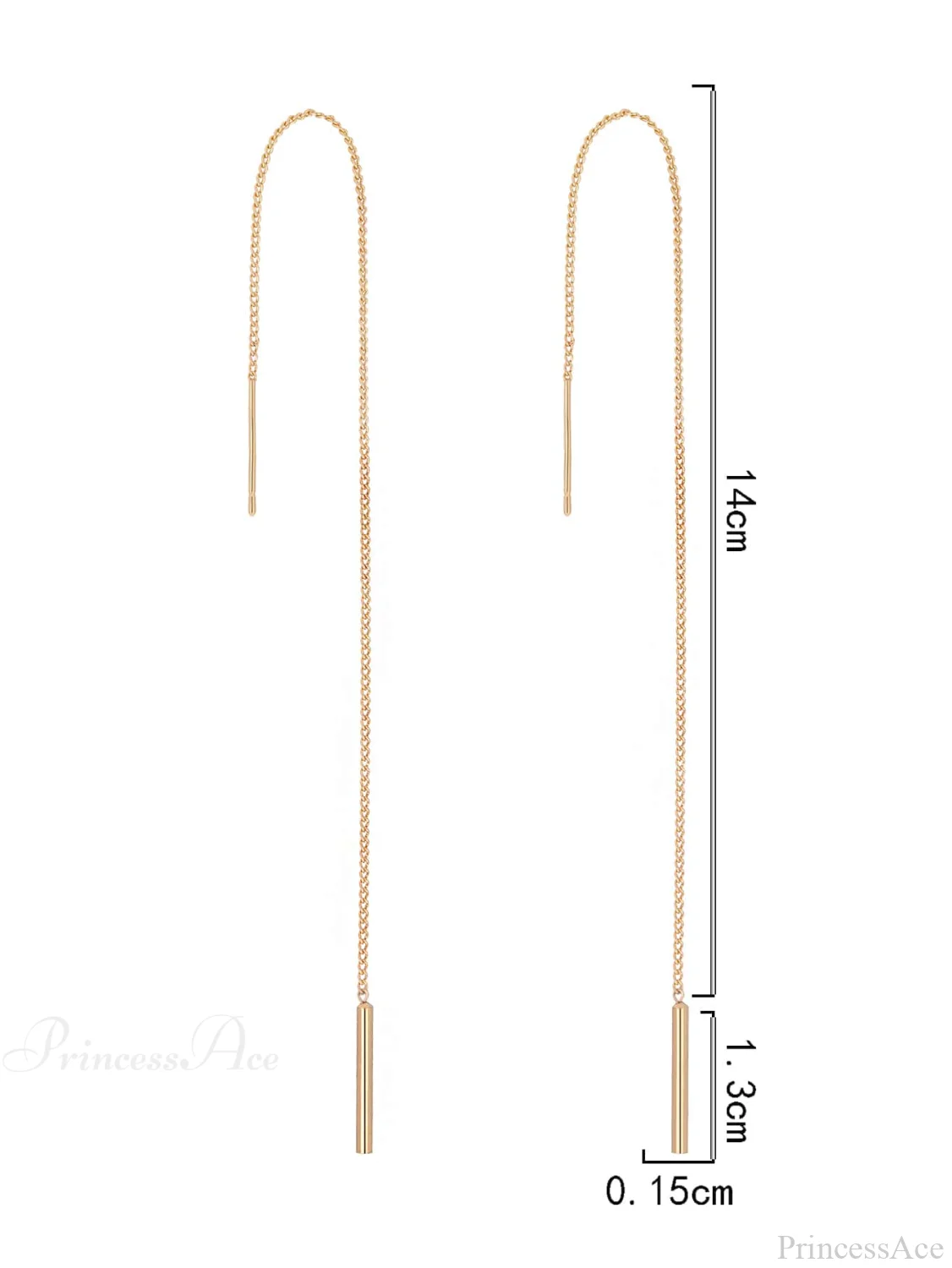 Minimalist Threader Earrings - Image 3