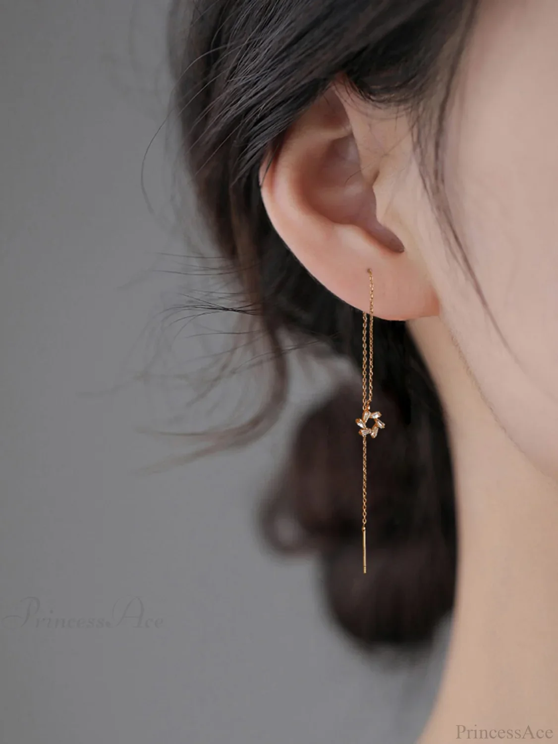 Minimalist Threader Earrings - Image 6