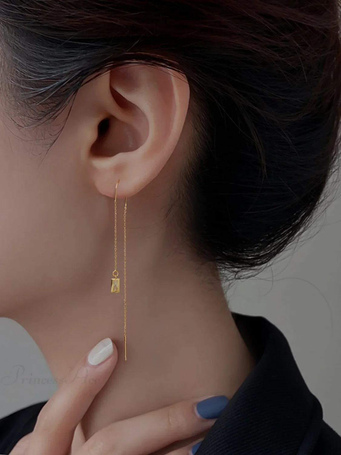 Minimalist Threader Earrings - Image 7
