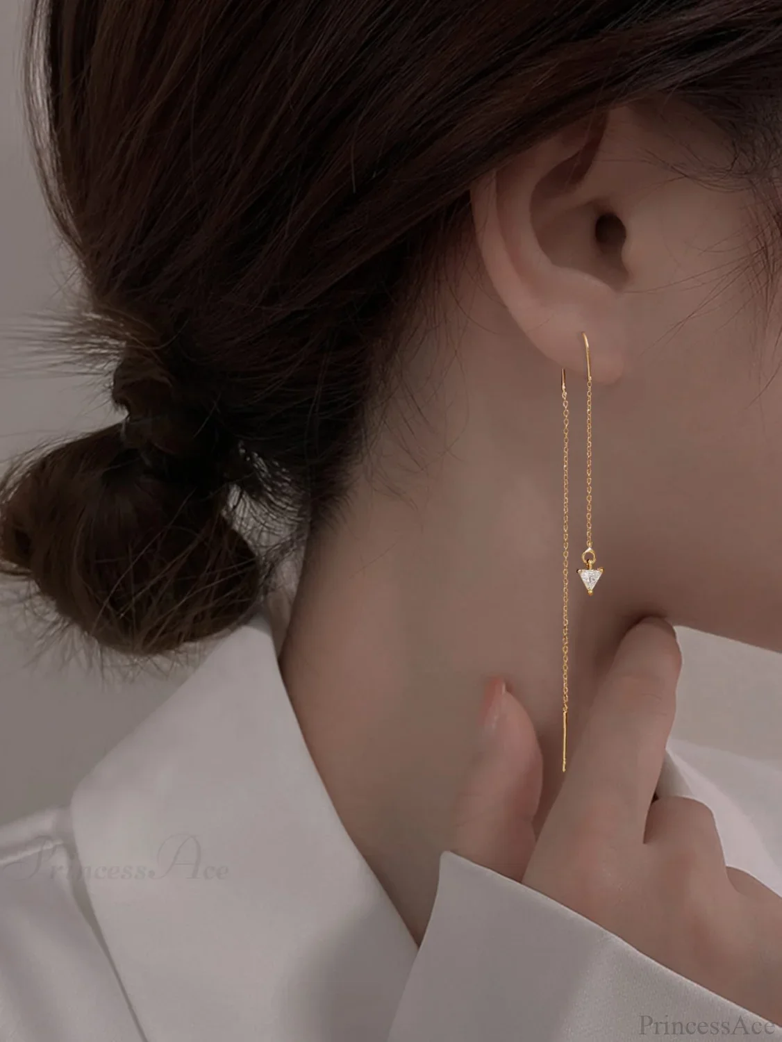 Minimalist Threader Earrings - Image 8