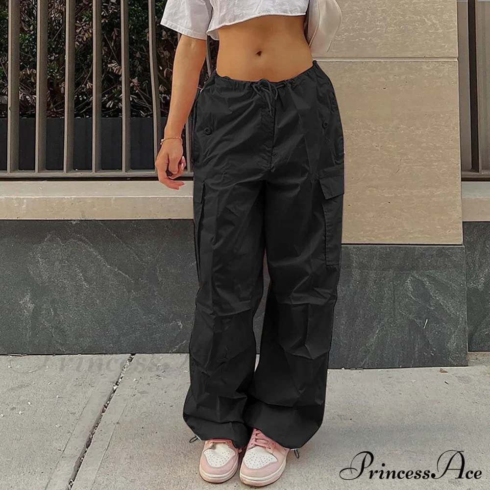 Cargo Pants Straight Wide Leg Loose Casual Trousers - Image 6