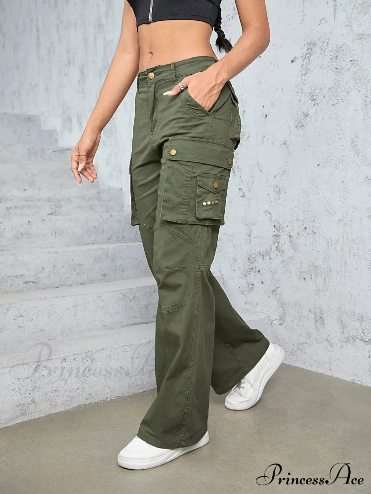 High Waist Straight Trousers - Image 4