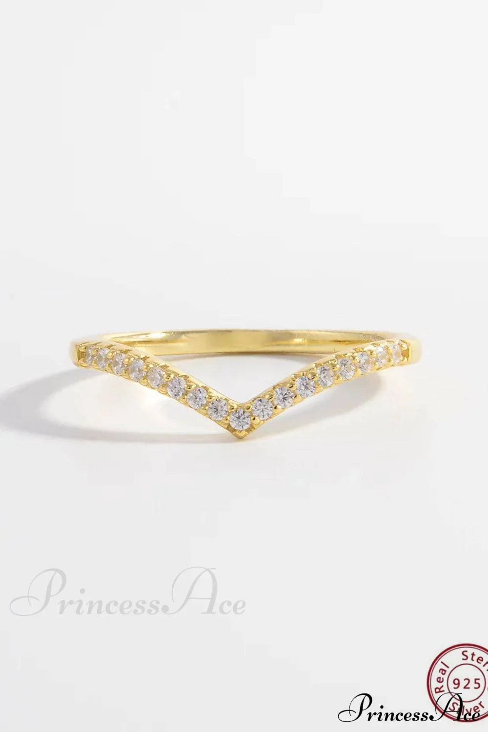 Cubic Zirconia Decor Silver Ring - Image 5